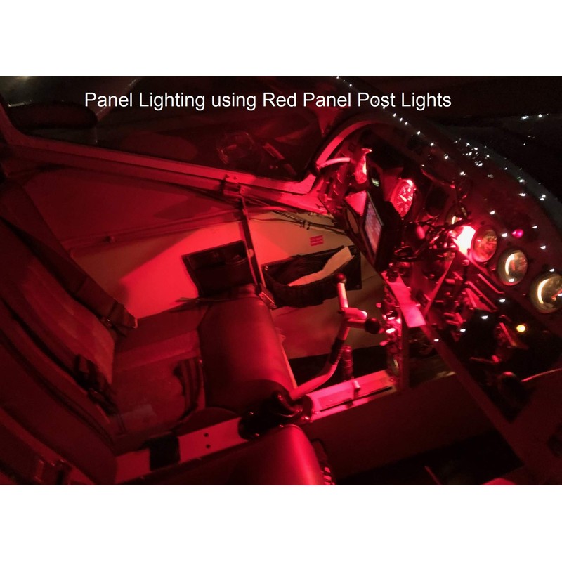 PilotLights 12 Volt DC Instrument Panel Light, Post Light -