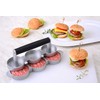 GRÄWE Hamburger Press for 3 Mini Burger Patties, 3 Mini