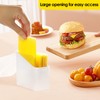 Linkidea 2 Pcs Sliced Cheese Container, Plastic Cheese Holder with