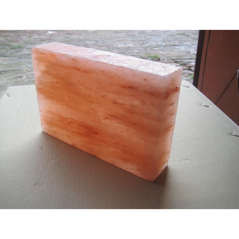 Himalayan Salt Block - 4x8x0.75in Pink Salt Serving Plate