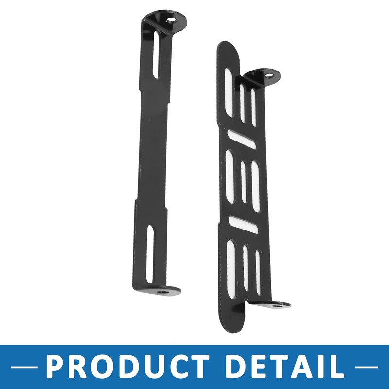 A ABSOPRO Motorcycle License Plate Holder Adjustable Rear Frame Black