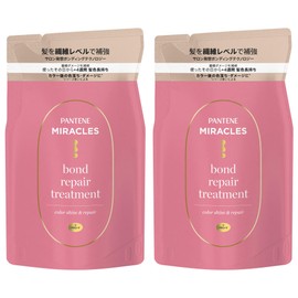 Pantene Miracles Bond Repair Series, Color Shine & Repair Treatment, Refill x 2, Set of 2, 12.8 oz (350 g) x 2, Long Lasting Color