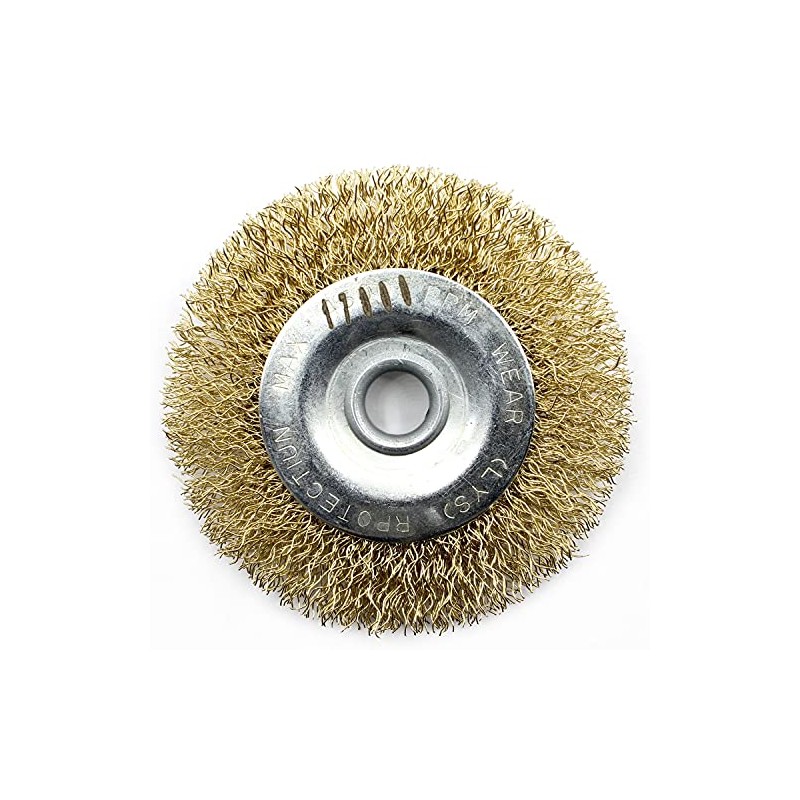 Wire Brush Cleaning Disc Brass 76 x 10 mm Suitable