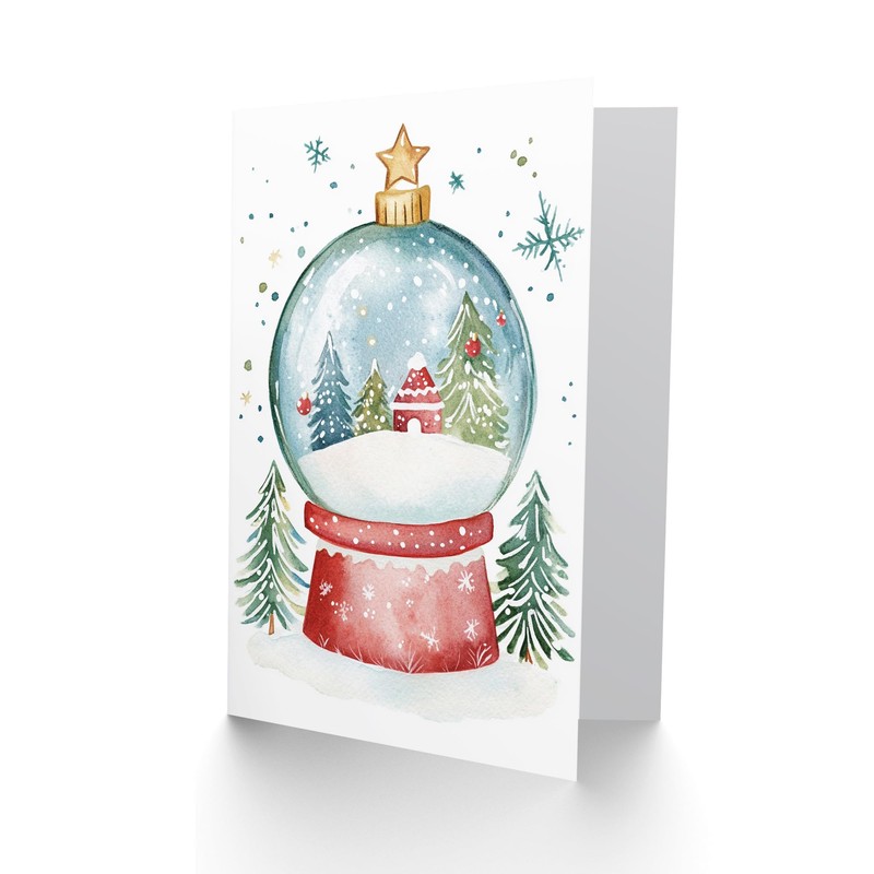 Artery8 Decorated Tree Cabin Snow Globe Blank For Him Or