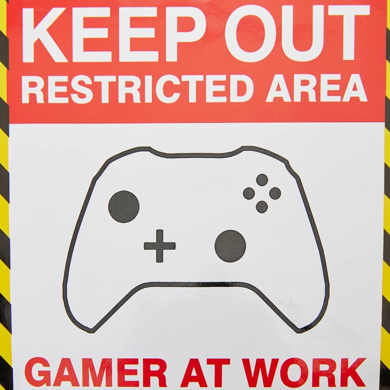 Caledonia Signs Keep out, gamer at work, do not disturb