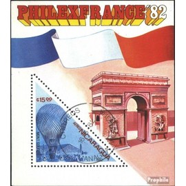 Nicaragua Block144 (complete.issue.) fine used/cancelled 1982 PHILEXFRANCE 82 (Stamps for collectors) Airplanes/Balloons/Zeppelins/Aviation