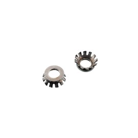 NGC JAPAN Discharge Nut TVN-A for Tire Valves (for American Valves for Cars, Motorcycles, MTB, Etc), 2 Pieces, Silver