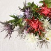 Qingriver 6 Sets Artificial Eryngium Foetidum Flowers Plants Thistle Spray