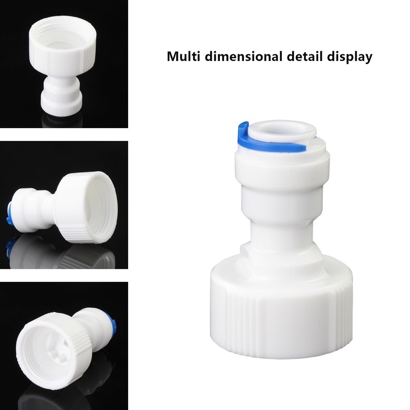 3/4" Female Thread Straight to 1/4" OD Push-to-Connect, RO Water