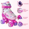MammyGol Roller Skates for Kids Boys Girls, Adjustable Quad Skates