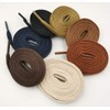 VSUDO 2 Pairs 55" Red Brown Waxed Flat Shoe Laces,
