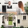 xydled Wall-Mounted Key Drop Box with Combination Lock, Metal Mailbox,
