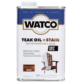 Watco 348746 Teak Oil + Stain, Quart, Hazelnut