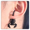 Fusamk Punk Alloy Animal Scorpion Stud Earrings