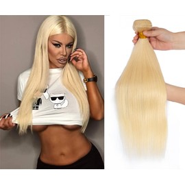 14 Inch 613 Straight Human Hair 1 Bundles Brazilian Remy Hair Extensions