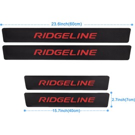 Car Door Sill Guard Protector Compatible with Honda Ridgeline Accessories, Door Sill Scuff Plate Sticker