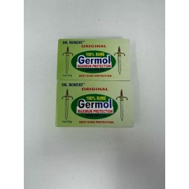 Dr. Robert Original Germol Antibacterial Soap - 2 Pack - 4oz (113g) Each