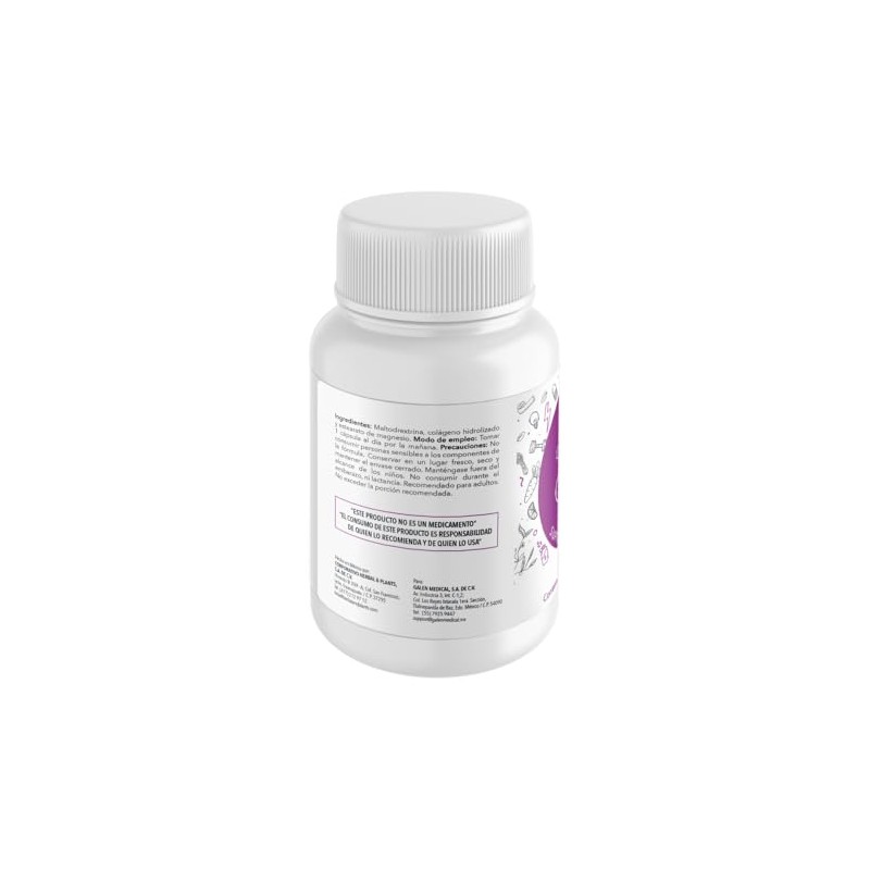 Colágeno Plus, Cápsulas de 500 mg, 60 Cápsulas por Frasco