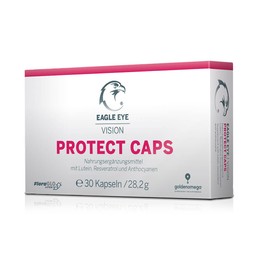 Eagle Eye Protect Caps - with 15 mg Quality Raw Material FloraGlo Lutein and Zeaxanthin - 30 Capsules with Anthocyanins and Resveratrol for Vision and Eye Health