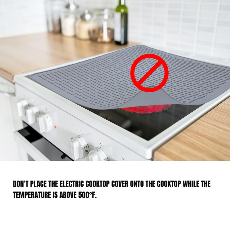 Silicone Glass Stove Top Cover Mat, 28" X 20" Stove