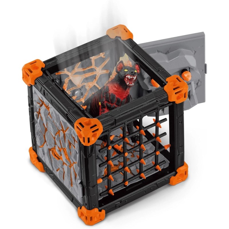 Schleich 27 Piece Lava Battle Cave Toy Figure Playset For