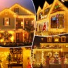 Outdoor Solar Fairy Lights, 8 m Waterproof Curtain Lights, 8