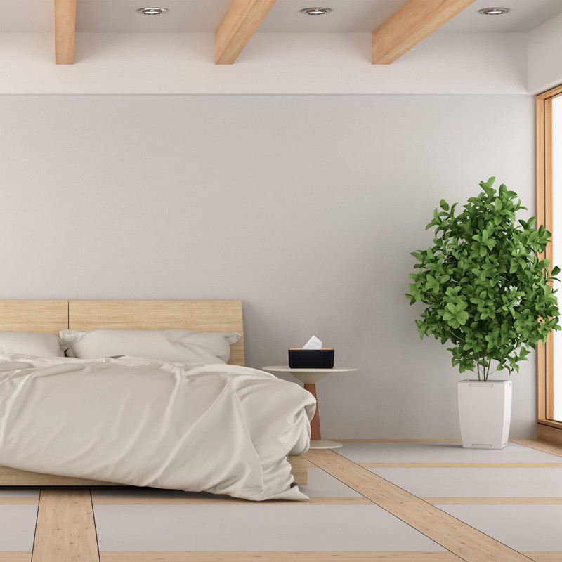 Relaxdays Tissue Box, Refillable, Bathroom, Napkin Dispenser, Bamboo Lid, Plastic,