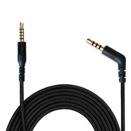 CLANMOU Replacement Audio Cable for SteelSeries Arctis Nova 7 & Nova Pro – 3.5mm Detachable Nylon-Braided Gaming Headset Wire (Black)