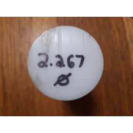 Delrin 2 1/4  Inch Round White Delrin Plastic