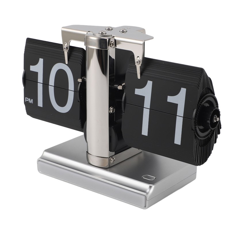 Retro Digital Flip Down Clock Battery Powered Flip Desk Clock
