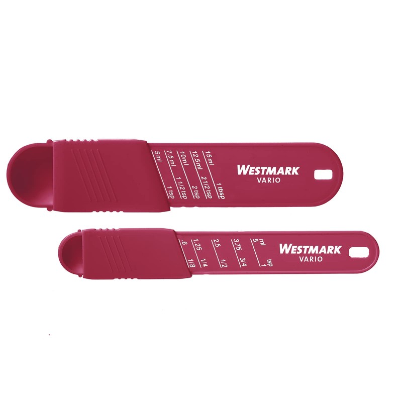 Westmark 2 Measuring Spoons, Adjustable, with Scales: 1 x 0.6