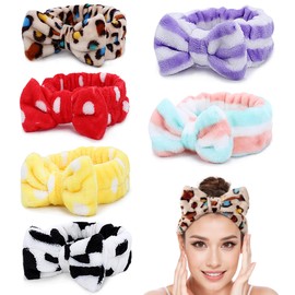LADES Soft Skincare Headband – Adjustable, Comfortable & Stretchy Fabric, Cute Patterns for Makeup, Facial – Non-Slip, Headband for Hair Control