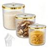 SZRUNZHU Rice Storage Container,Pantry Large Food Storage Organization with Lids&Scoop