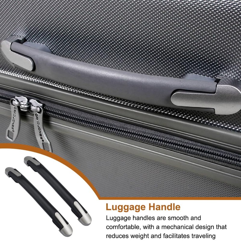 Pack of 2 Suitcase Handle Replacement Black, 24 cm Luggage