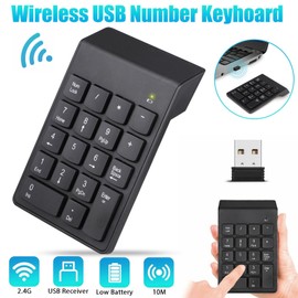 TheSiliconValley USB Wireless Number Pad Numpad Numeric Keypad Number Keyboard For Laptop Desktop