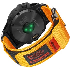 Compatible With Garmin Watch Band, Super Rugged Nylon Sports Strap With Woven Loop Design For Fenix/Forerunner/Approach/MARQ/Quatix/D2 Series, Tough Replacement Band For Men Women