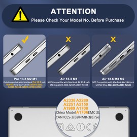 MOSISO Compatible with MacBook Pro 13 inch Case M2 2025, 2024, 2023, 2022-2016 A2338 M1 A2251 A2289 A2159 A1989 A1708 A1706 with/Without Touch Bar, Plastic Hard Shell&Screen Protector, Bright Rose