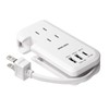 Sanwa Supply TAP-MCU3W Retractable Mobile Tap (3 ACs, 1 Type-C,