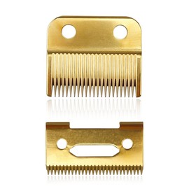 ARHZ 2-teiliges Set Haarschneidemaschinen aus Edelstahl 2-Loch-Ersatzklinge für Haarschneider Trimmer Clipper Zubehör für Wahl 808/8148/8504/1919/2241/2240/8591(Gold)