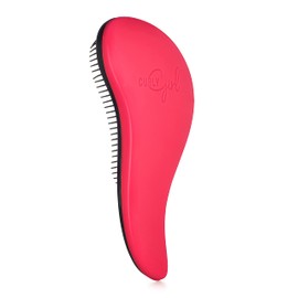 Curly Girl Breeze Thru Detangling Brush | Hair Detangler Hairbrush for Adults & Kids | Gets Rid of Tangles & Knots in Natural, Curly, Straight, Wet or Dry Hair (Magenta)