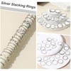 FloralGrace 22 Piece Silver Ring Set for Women, Waterproof Silver