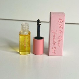 Aurora Moon Cosmetics All natural lash & brow growth oil Makeup lipgloss Avocado Mascara Nourishing Argan Oil Castor Oil eyelash oil serum eyebrow growth serum Jojoba:_3ml super mini sample size