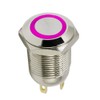 ESUPPORT 12mm Purple LED Light 2A Momentary Push Button Switch