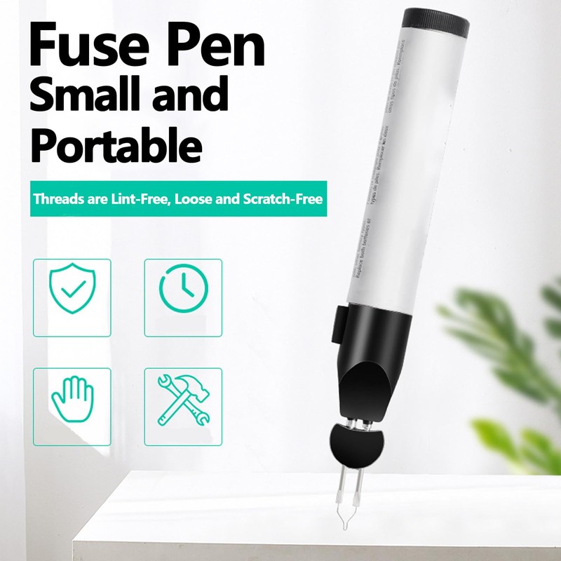 Tungsten Wire Burning Thread Pen, Button Thread Burner with Battery
