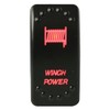 Bulldog Winch 20262- Winch Power Rocker Switch - On/Off 5-Pin-Red
