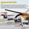 Rubber Seal Strip for Car Front Windshield, 1.7M/ 5.6Ft Cuttable