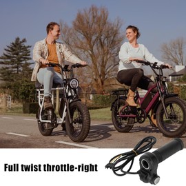 22MM Full Twist Throttle - PSLER Universal Throttle Controller for Electric Bike Scooter Min Bike Motorcycle