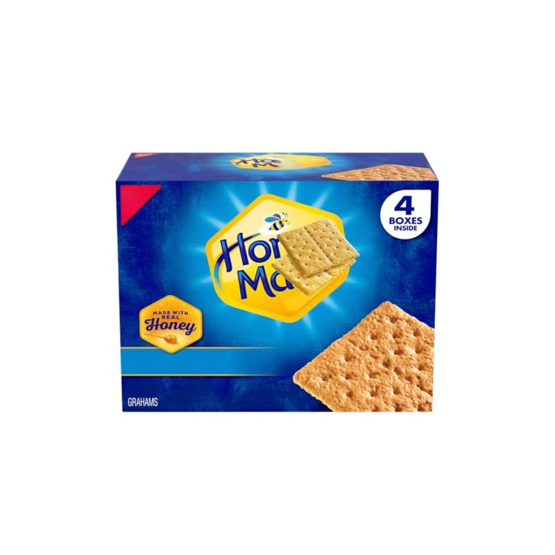 Honey Maid Graham Crackers, Honey Flavor, 14.4 oz, 4 Pack