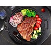Lawei 12 Inch Cast Iron Griddles, 2-in-1 Reversible Grill/Griddle with
