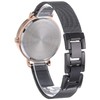 NINE WEST Women's Mesh Bracelet Watch, Dark Gunmetal Grey/Rose Gold,